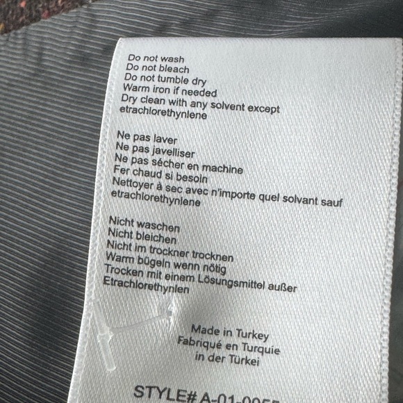 Anine Bing Crop Double Breasted Blazer Brown Size Small - Picture 10 of 11